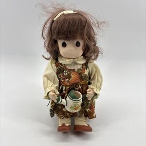 Precious Moments Garden of Friends Pumpkin October On Doll Stand Tags Attached